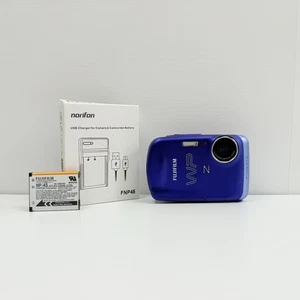Fujifilm Digital Camera FinePix Z33 WP 10.0MP Underwater Blue Tested New Charger - Picture 1 of 16