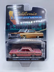 1964 '64 CHEVY IMPALA PINK CALIFORNIA LOWRIDERS SERIES 1 GREENLIGHT DIECAST 2022 - Picture 1 of 3
