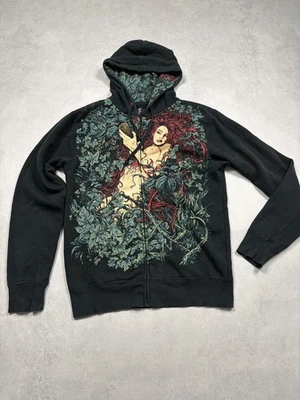 Iron Fist Vampire Girl Sudadera con Capucha Cremallera Completa Y2K Ed Hardy Estilo Aflicción Talla M Foto 1 de 4