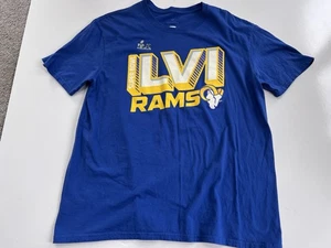 NFL Los Angeles Rams Super Bowl 2022 Camiseta Azul Doble Cara Talla XL - Imagen 1 de 4
