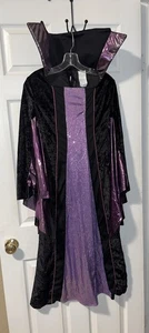 Costume Halloween Disney Villains Malefica Bambina Bambina XL 14/16 SOLO VESTITO - Foto 1 di 7
