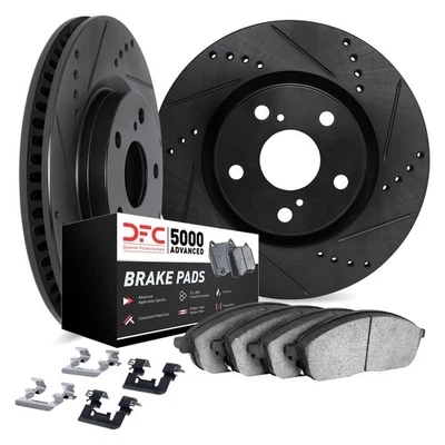 For BMW 550i GT xDrive 10-17 DFC PRO-KIT 5000+ Drilled & Slotted Front Brake Kit Foto 1 de 2
