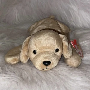 Vintage 1997 TY Beanie Babies Fetch The Golden Retriever #4189 NEW - Picture 1 of 9