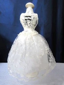 Dame Schaufensterpuppe weiß Kleid Schmuck Ständer Organizer Display - Bild 1 von 5