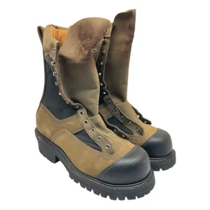 Hoffman Men's XT Powerline Composite Toe Work Boots *Made In USA* Brown Size 8D - Picture 1 of 8