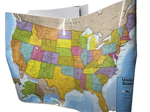 Mapa laminado WAYPOINT Geographic EE. UU. borrado en seco laminado - Imagen 1 de 3