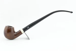 Pipa lunga Aldo Velani CHURCHWARDEN Bent Apple 9mm radica liscia Italy AVCW020 - Imagen 1 de 6
