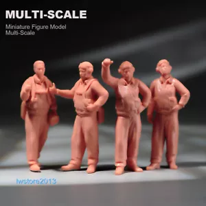 4 Stück 1/87 Soldat Szene Requisiten Miniatur Puppe Figur passend für 1/32 1/64 Auto Modell Spielzeug - Bild 1 von 18