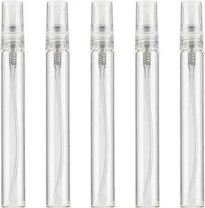5PCS 10Ml Clear Spray Bottle Refillable Perfume Atomizer Small Fine Mist Empty G - Picture 1 of 12