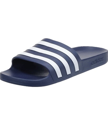 Adidas 12 Adilette Aqua Slides bagno taglia 11 blu scuro