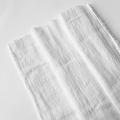 Spring Summer Thin Linen Cotton Fabric Eco Breathable DIY Making Clothes Dress - Image 1 of 4