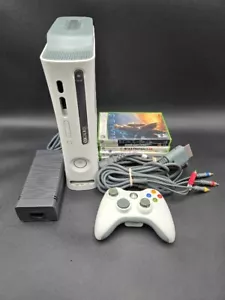 Xbox 360 White Console Bundle Original Fully Tested with 5 Games & 60GB HDD Lot - Picture 1 of 24