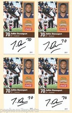 JULIEN DAVENPORT Signed/Autographed 2017 SENIOR BOWL CARD Bucknell Bison w/COA