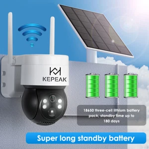 Camara De Seguridad Solar WIFI Inalambrica Para Casa Exterior HD 1080P Con Audio - Picture 1 of 11