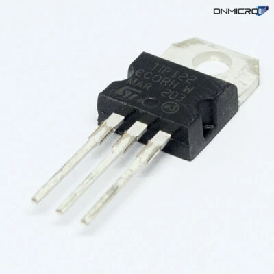 STMICROELECTRONICS 5 Stück TIP122 NPN Darl. Transistor TO-220 100V 5A 65W