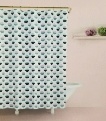 Cortina de ducha de tela Kate Spade medio punto 72" x 72" nueva en paquete Foto 1 de 4