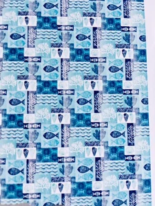 ATLANTIS PEVA TENDA DOCCIA PESCE BLU CONCHIGLIE BOLLE ONDE PIANTE BARRIERA CORALLINA - Foto 1 di 11