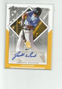 2016 Leaf Perfect Game National Showcase Auto Yellow #BA135 Judson Ward 2/25
