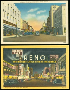 2 POSTALES - VIRGINIA ST. ASPECTO N. - RENO, NV - Imagen 1 de 1