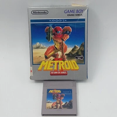 Metroid II Gameboy Return of Samus Japanese Version Box & Cartridge Untested  - Image 1 of 4