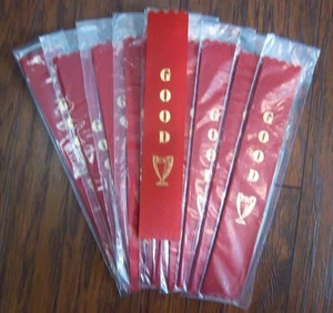 "BUENAS"" Cintas Estampadas en Lámina de 11⁄2"" x 8"" -- LOTES de 100 - Imagen 1 de 3
