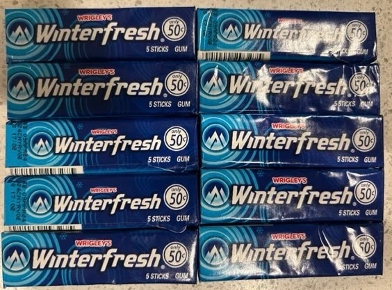 Winterfresh  Chewing Gum Wrigleys 10x5 stick Packs American Gum  APR2026 - Image 1 of 1
