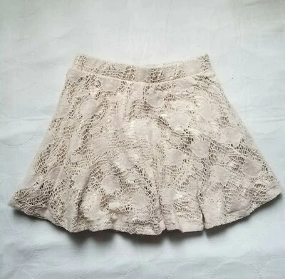 Falda Sanrio HELLO KITTY Niñas Tejida Beige Talla 6-6X Pequeña Foto 1 de 4