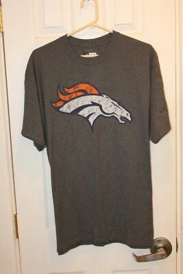 gray Denver Broncos distressed graphic t-shirt - adult extra-large / XL - Image 1 of 4