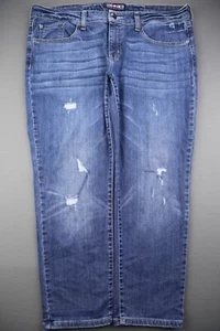 Women's Ecko Red Ecko Unltd Jeans Skinny Mid Rise Size 15/16 (Msr 37x25) - Picture 1 of 7