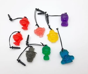 One Piece lot of 8 1" clear mini keychain figures charms Zolo Luffy Chopper - Picture 1 of 2