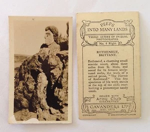 Rotheneuf Brittany Peeps Into Many Lands Card Pair 1927 Cigarettes (B70) - Bild 1 von 2