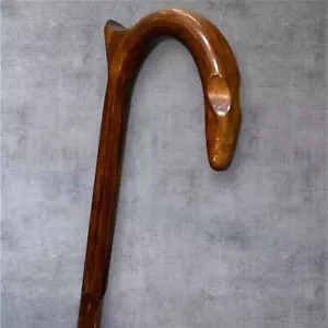 Walking Cane Mobility Palm Rest Teardrop Hickory Wood Masters Made In The USA B5 - Picture 1 of 13