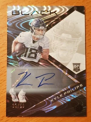 2022 Black Rookies Autographs Silver #187 Kyle Philips UCLA Titans WR #'d 32/50 - Image 1 of 2
