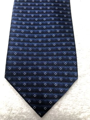 DECLARACIONES CORBATA HOMBRE AZUL MARINO CON NEGRO BLANCO 3,5 X 61 Foto 1 de 4