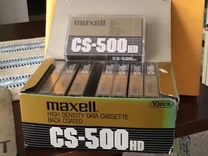 Maxell CS-500HD Data Cassette New Box of 10 - Picture 1 of 1
