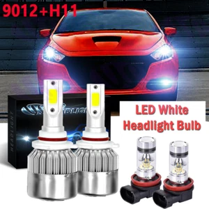FOR DODGE DART 2013 2014 2015 LED HEADLIGHT White HIGH LOW BEAM FOG BULBS KIT 4X - Picture 1 of 10