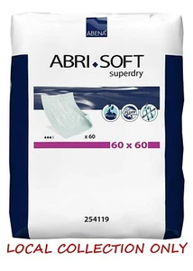 Abena Abri Soft Superdry 60cm x 60cm - 60 Sheets - 254119 - Absorbent Bed Mats - Picture 1 of 2