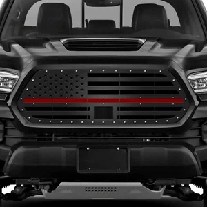 300 INDUSTRIES Aftermarket Steel Grille for 2018-2022 Tacoma Pickup RED LIVES - Picture 1 of 3