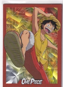 Panini One Piece 25th Anniversary Karte Nr. 1 Monkey D. Ruffy Rainbow Parallel - Zdjęcie 1 z 2