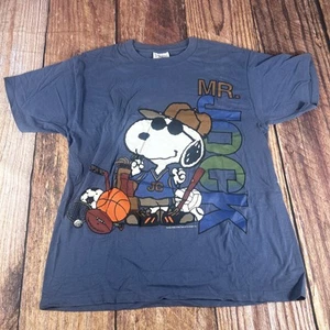 Vintage Snoopy T-Shirt JOE COACH Front & Back Single Stitch USA Made XL Rare - Picture 1 of 5