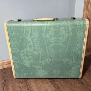 Vintage Samsonite marbled Green Hardshell suitcase 5151 1950s - Picture 1 of 23