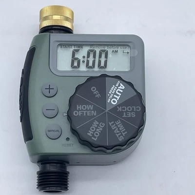 Temporizador de grifo de manguera de un solo dial Orbit 62056 caja abierta Foto 1 de 4