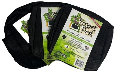 3 Pack - Smart Pot 3 Gallon -Grow Pots Breathable Black Fabric/Soft Sided Garden - Image 1 of 3