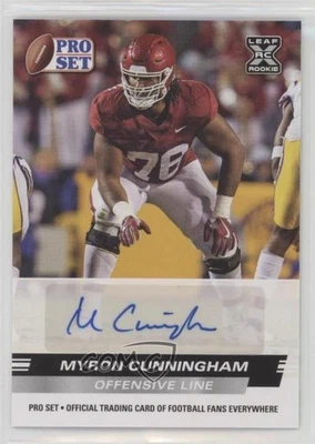 2022 Leaf Pro Set Draft Auto Myron Cunningham #PSA-MC2 Auto - Image 1 of 2