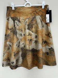 Gonna Volt Design Fox Face nuova con etichetta taglia small (2) Fox Face Design natura - Foto 1 di 6