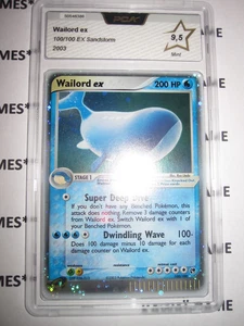 POKEMON WAILORD 100/100 HOLOFOIL EX SANDSTORM 🌀SWIRL 🌀 ENGLISH PCA 9,5 NO Psa - Picture 1 of 4