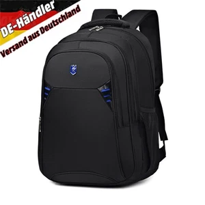Herren Rucksack Wasserdicht Sport Arbeit Freizeit Schulrucksack Tasche Schwarz!~ - Bild 1 von 22