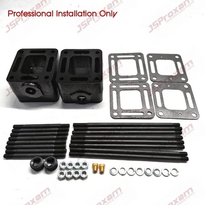Fits MerCruiser Exhaust manifold Riser spacer kit mc2093320a3 3320 93320a13 3" - Image 1 of 4