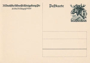 Königsberg AK Ganzsache Deutsche Ostmesse 1939 Elch Russland 2509095 - Bild 1 von 2