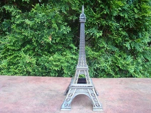 Vintage Eiffelturm Paris Metallguss Skulptur Bronzefarben 10 Zoll - Bild 1 von 6